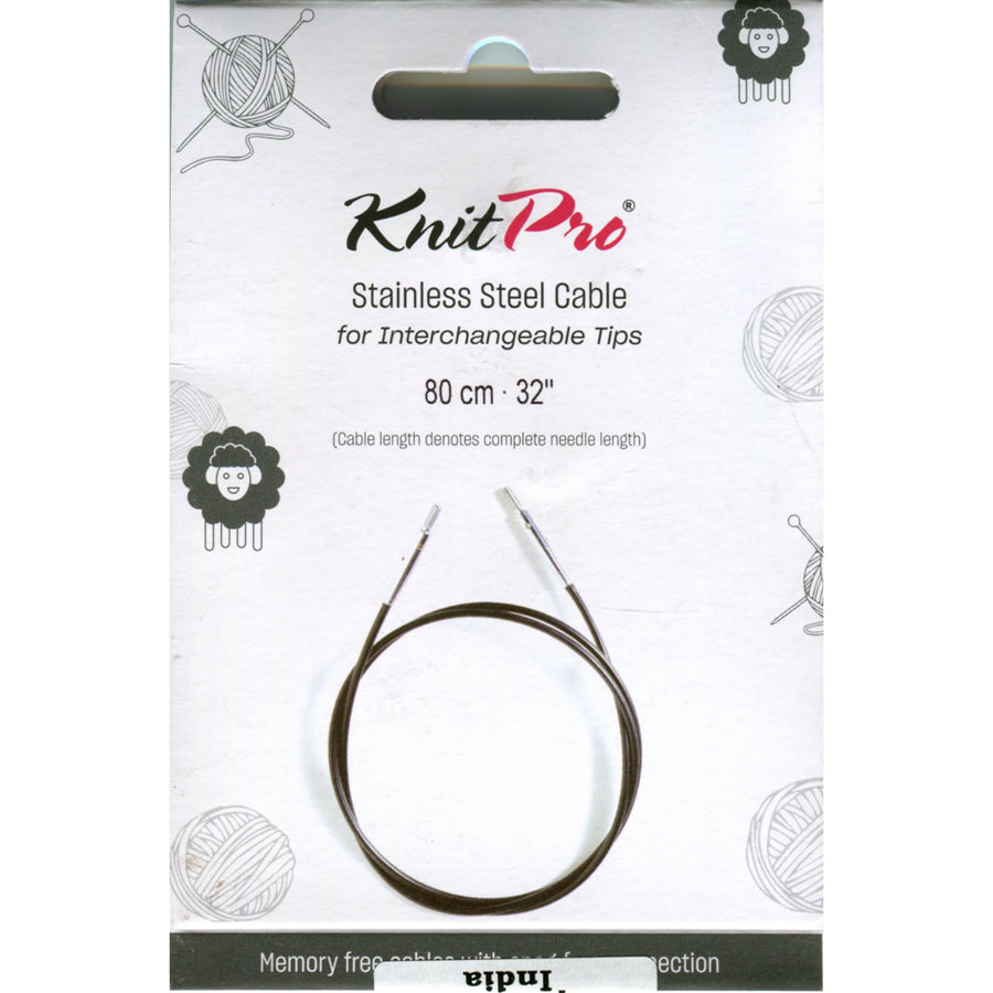 KnitPro Stainless Steel Cable IC 32"