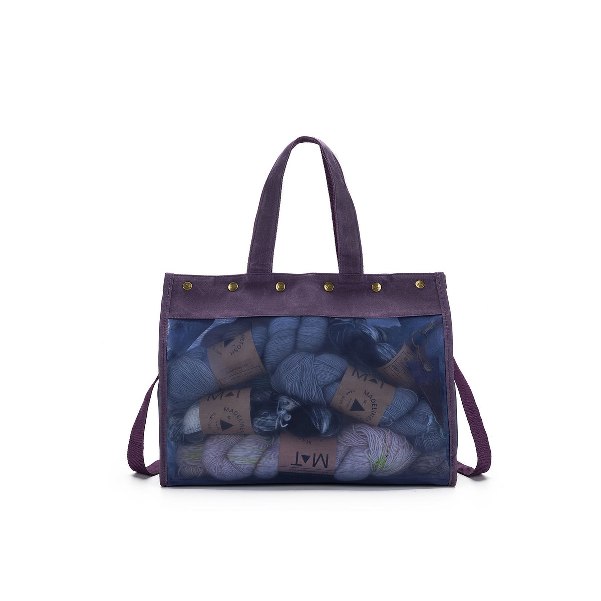 della Q - Maker’s Mesh Tote — Purple