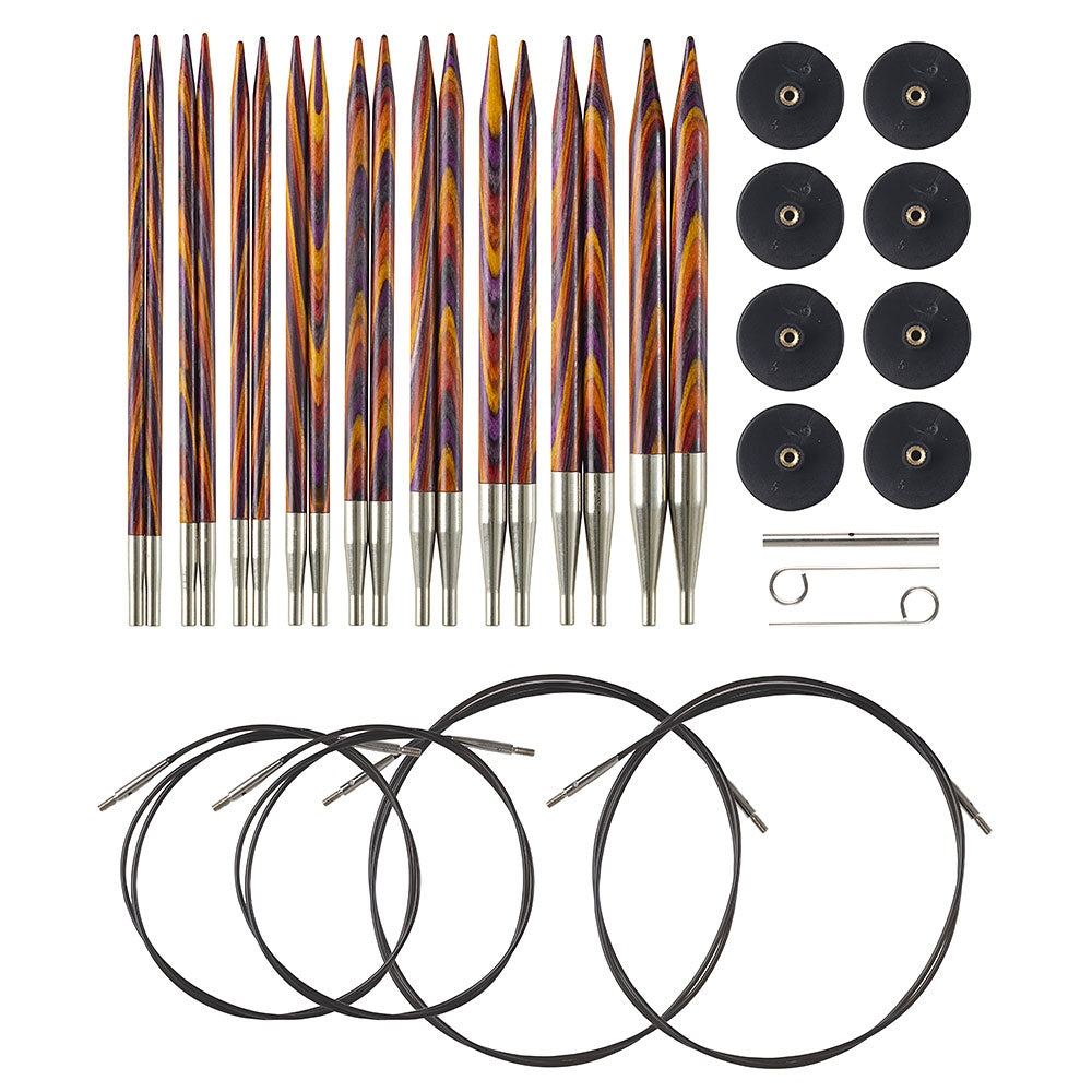Knit Picks Options Interchangeable Radiant Wood Circular Knitting Needle Set