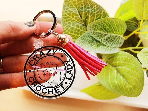 Crazy Lady Keychains