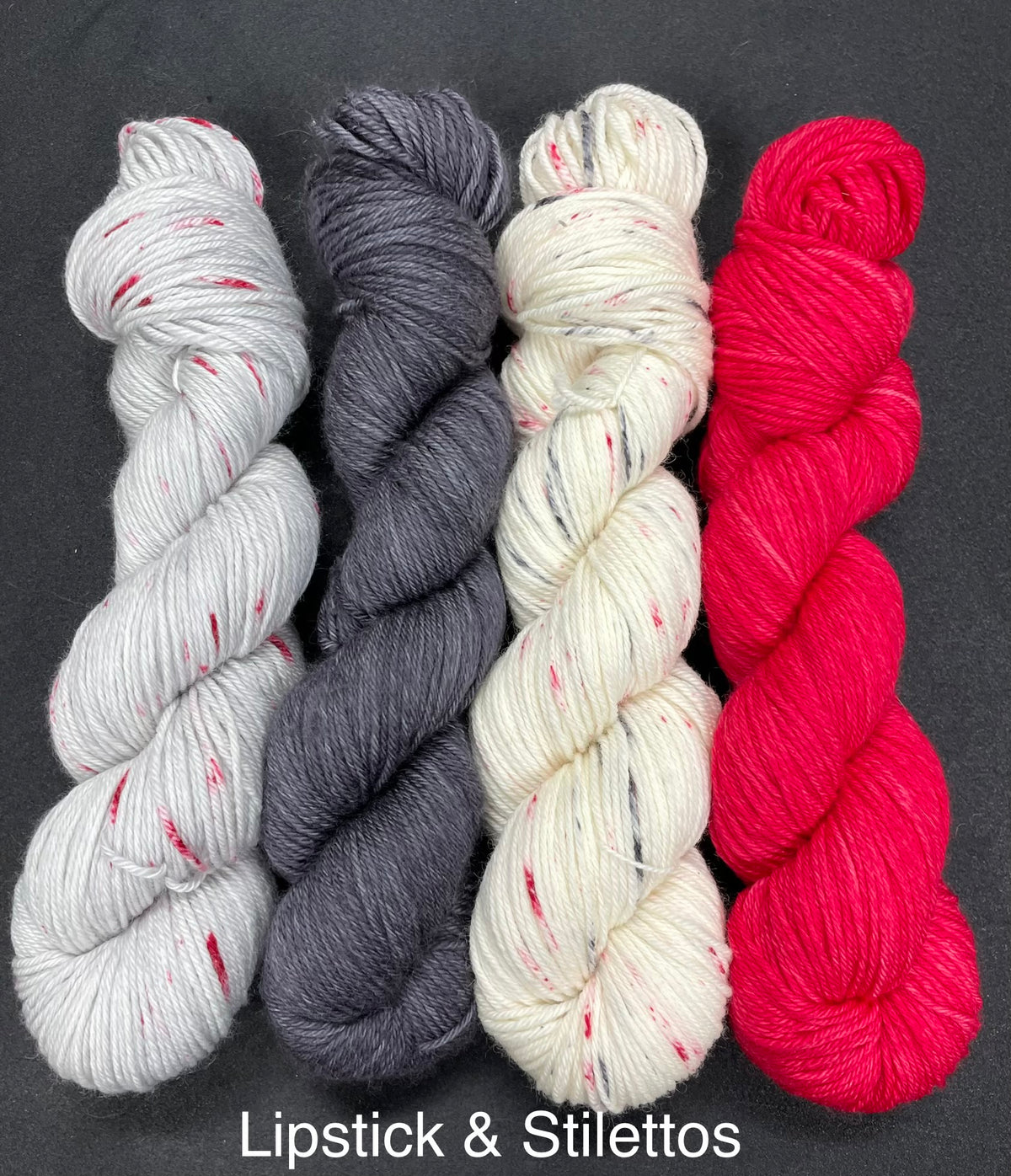 Cozy Color Works Lipstick and Stilettos shawl kit yarn