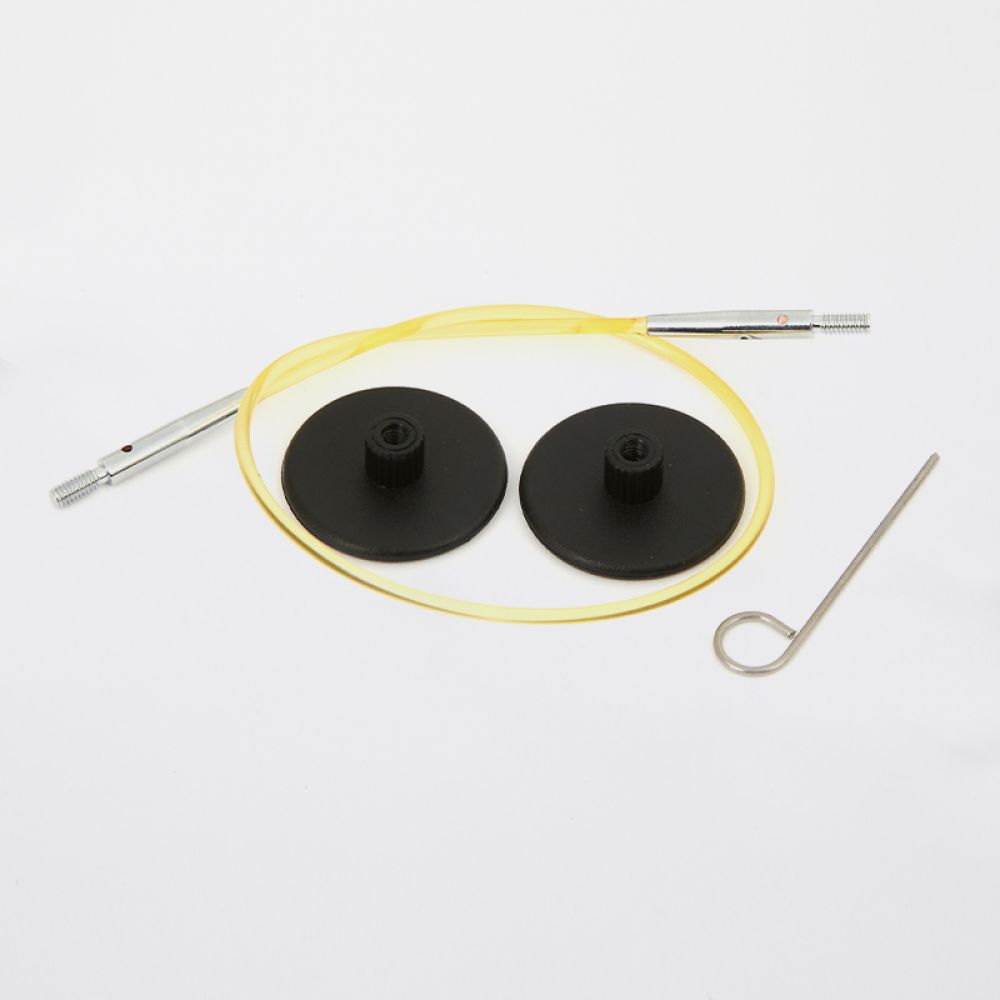 KnitPro Nylon Cable — 16 in - Bright Yellow