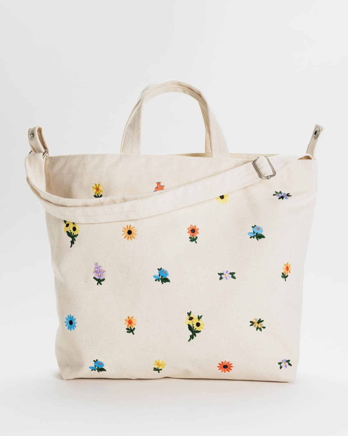 Baggu - Bags — Horizontal Zip Duck Bag - Embroidered Ditsy Floral