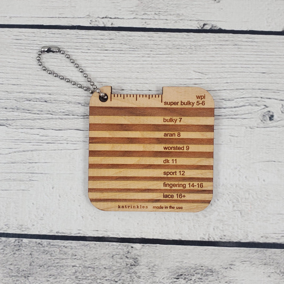Katrinkles Tools — WPI Yarn Weight Gauge