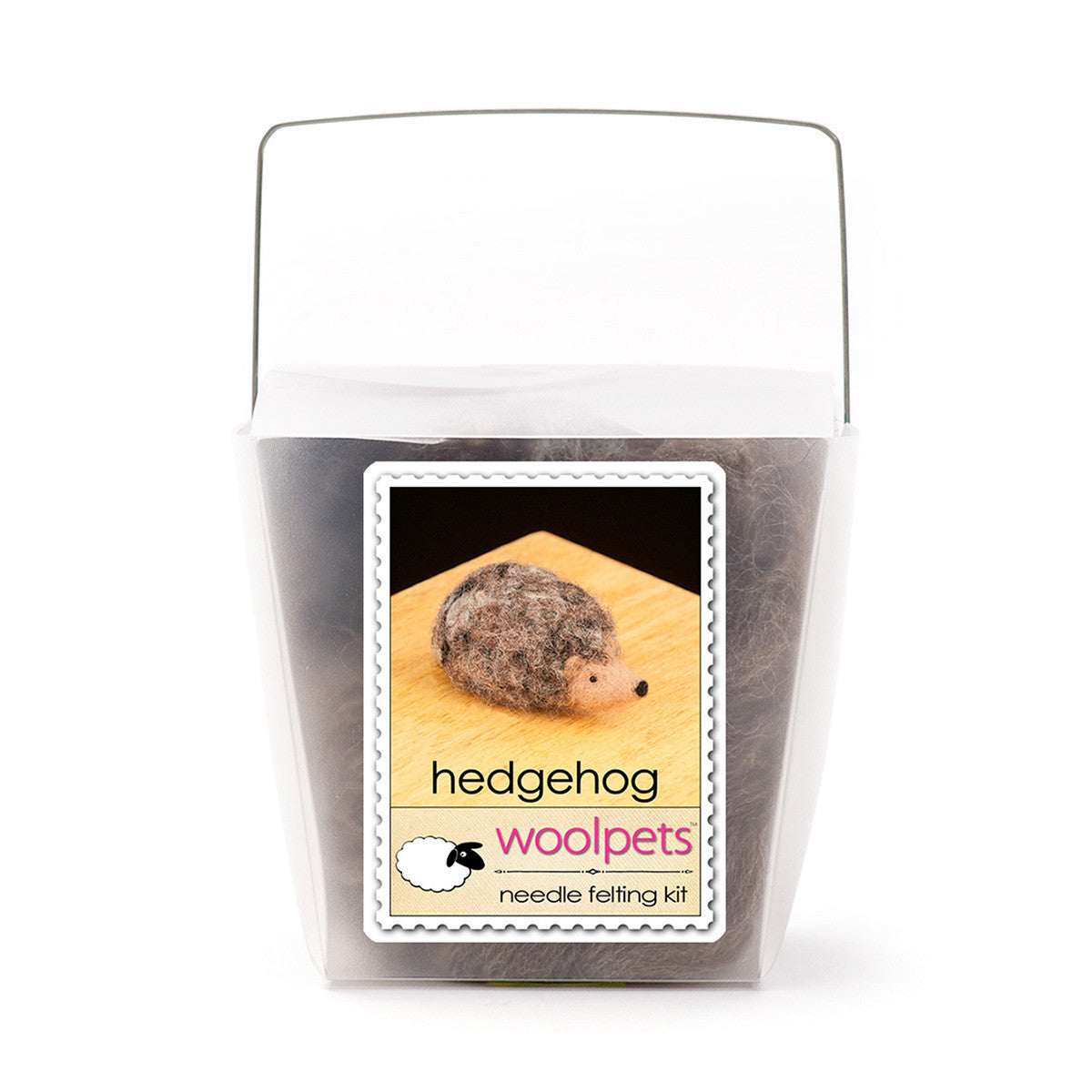 Hedgehog Felting Kit package