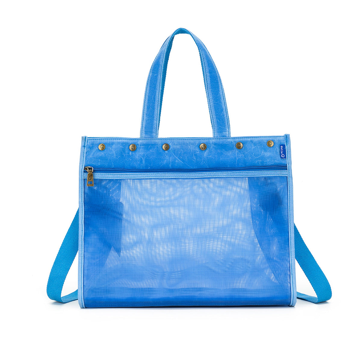 della Q - Maker’s Mesh Tote — Azure