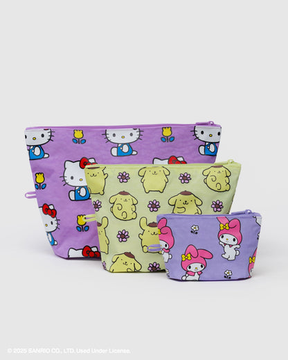 Baggu - Bags — Go Pouch Set - Hello Kitty and Friends Florals