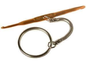 Knit Picks Emergency Fix Keychain with double-ended crochet hook