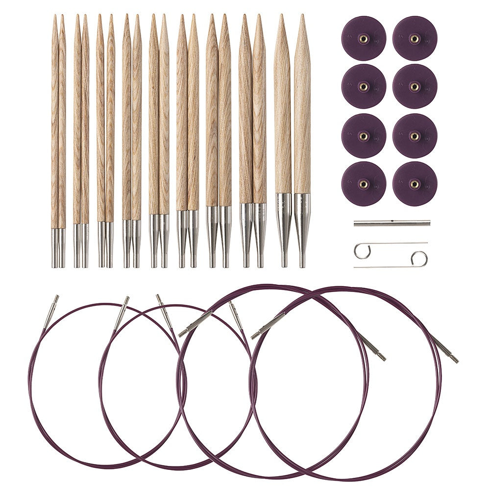 Knit Picks Options Sunstruck Wood Interchangeable Needle Set - 4-11 — manufacturer product photograph