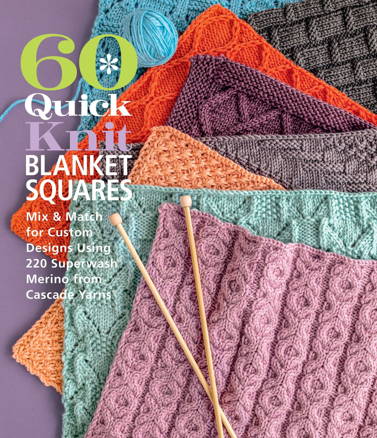 60 Quick Knit Blanket Squares Book