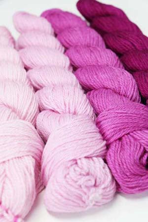 Artyarns Merino Cloud Gradients Kit — Fuchsias, yarn detail