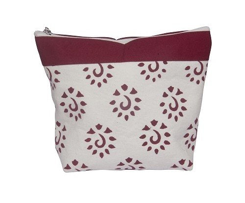 Amber Burgundy Big Zip Bag