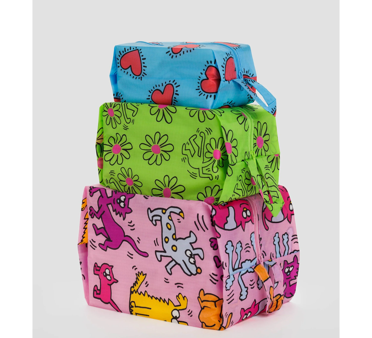 Baggu - Bags — 3D Zip Set - Keith Haring