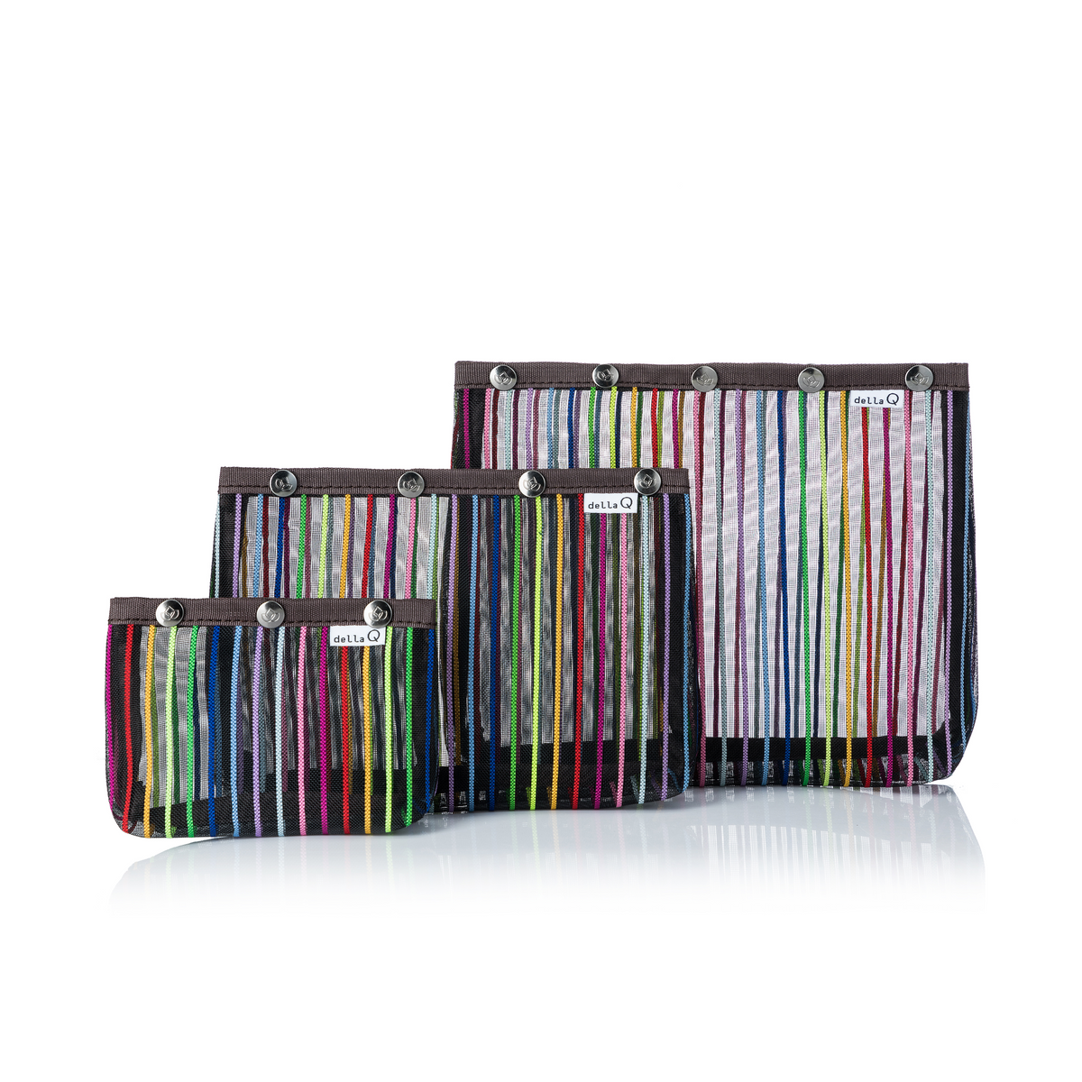 della Q - Oh Snap Sack Sets — Black Rainbow - S/M/L