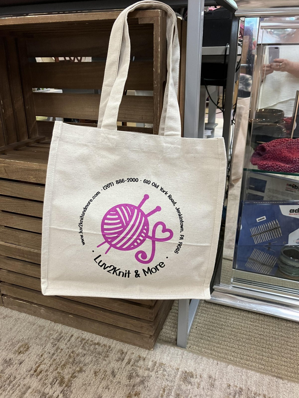 Luv2Knit Logo Bag