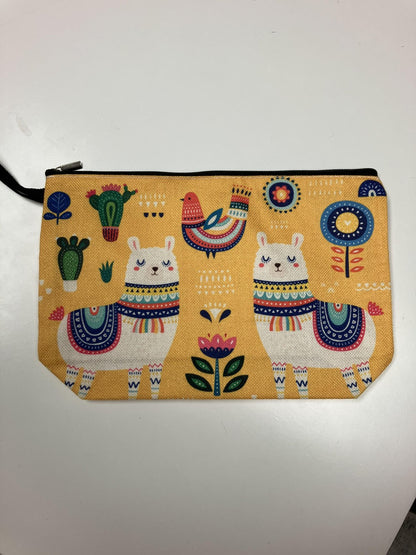 Notion Zipper Pouch with Gusset Assorted Patterns — Chunky Alpaca Yellow