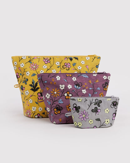Baggu - Bags — Go Pouch Set - Wildwood Mix