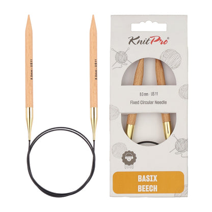 KnitPro Basix Beech 32" Fixed Circular