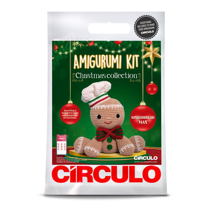 Círculo Christmas Gingerbread Man 05 — complete crochet kit package